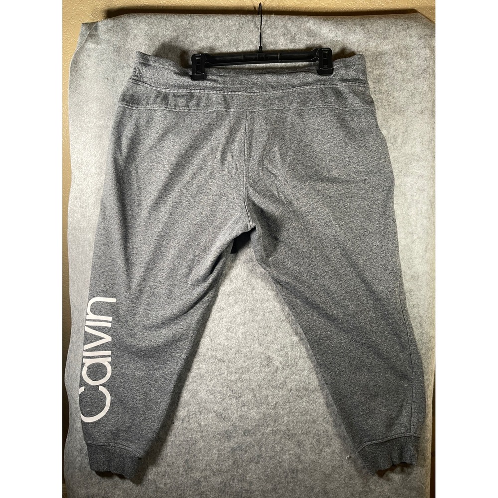 Calvin Klein Performance Womens XXL Gray Logo Jogger Sweatpants Heather Gray - Picture 2 of 10